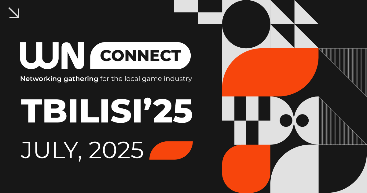 Основной визуал Connect Tbilisi’25: типографика и модульная геометрия.